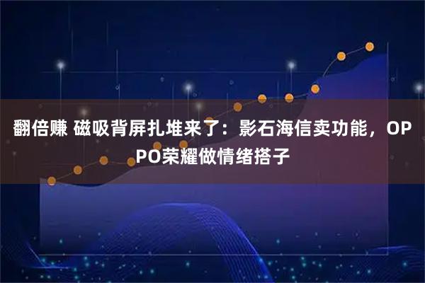 翻倍赚 磁吸背屏扎堆来了：影石海信卖功能，OPPO荣耀做情绪搭子